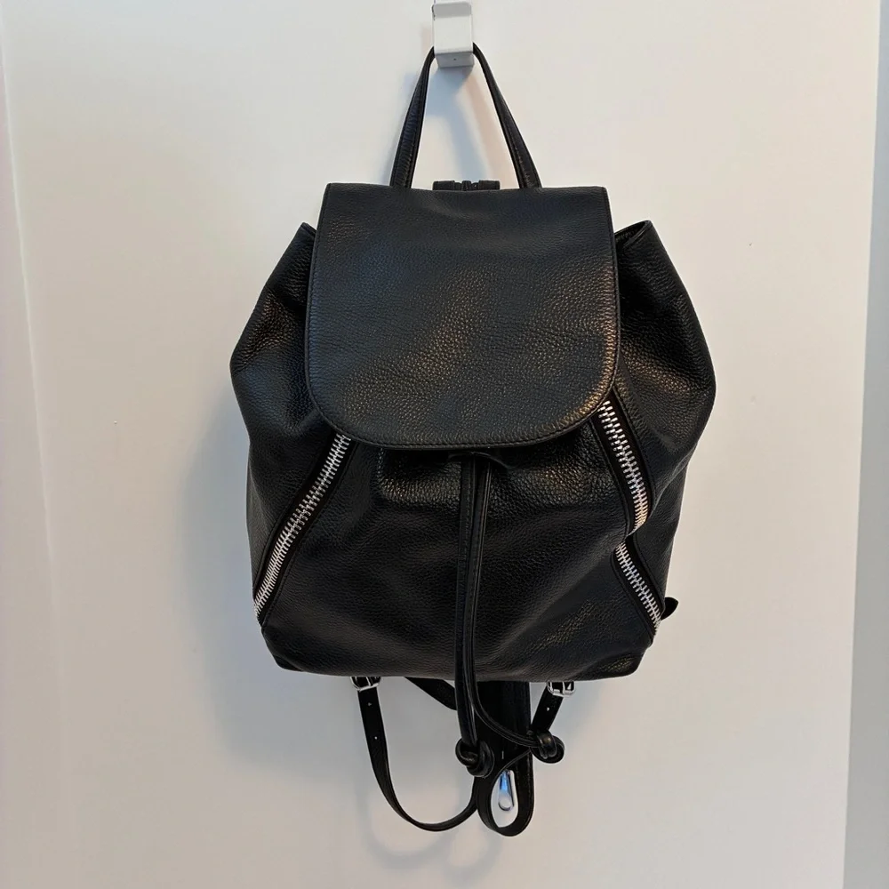 Rebecca Minkoff Bryn Backpack Pebbled Leather Black